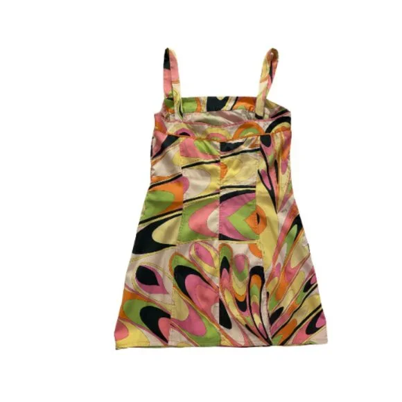 Emilio Pucci Printed Multicolor Mini Dress VINTAGE - Picture 7 of 8